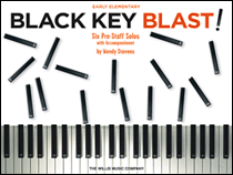 Presented especially for the youngest beginner, these easy, fun and motivating pieces using only the black keys will perk up any lesson, especially because students will be able to learn them almost immediately! With appealing titles such as &ldquo;My Imaginary Friend,&rdquo; &ldquo;I Am the Princess&rdquo; and &ldquo;Ninja Power,&rdquo; this collection (which comes with lyrics and accompaniments) should be a sure-fire hit in any studio.