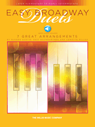 7 great piano duets to perform at a recital, play-for-fun, or sightread! These popular Broadway hits are appropriate for any age and have been pared down to their essence and wonderfully arranged. In addition, online audio files of the Primo and Secondo parts are available to download or stream if your favorite duet partner is unavailable! A demo track of both parts together is also provided.  Titles: Close Every Door (Joseph and the Amazing Technicolor Dreamcoat) &bull; Happiness (You're a Good Man Charlie Brown) &bull; I Whistle a Happy Tune (The King and I) &bull; Matchmaker (Fiddler on...(more)