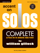 A newly edited and engraved compilation of all 3 of Gillock's popular Accent on Solos books. These 33 short teaching pieces have been in print for over 50 years for a simple reason: the music continues to motivate piano students of every age!