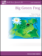 Students will love the humor in the text (and in the music) of <i>Big Green Frog</i>! Although mostly in five-finger position, the piece subtly encourages other positions throughout; for example, by featuring cool hand-over-hand jumps in the mid-section to imitate the frog jumping from one lily pad to another!