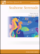 <i>Seahorse Serenade</i> is a delightful piece that features neat hand-over-hand crossings, and assists the student in graceful phrasing and pedal coordination. The gently swaying rhythm is straightforward and the key remains in C major, but the piece is also peppered with accidentals to keep the student on their toes.