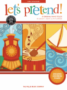 An enchanting collection of 8 original piano solos written especially for the youngest beginner. Stylish coloring pages and thoughtful lyrics complement the music. Most pieces remain in Middle-C position and all include simple keyboard charts to help students locate notes and hand positions. Titles: My Bass Drum &bull; Sailing Along &bull; If Books Could Talk &bull; The Jolly Pirate &bull; The Mad Scientist &bull; Freight Trains, and more!